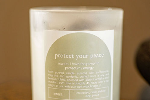 Intent Candle: Protect Your Peace
