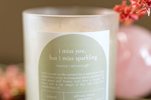 Intent Candle: I Miss You, But I Miss Sparkling