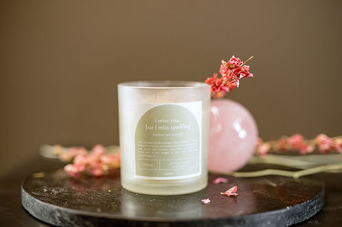 Intent Candle: I Miss You, But I Miss Sparkling